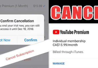 How to Cancel Youtube Premium Account